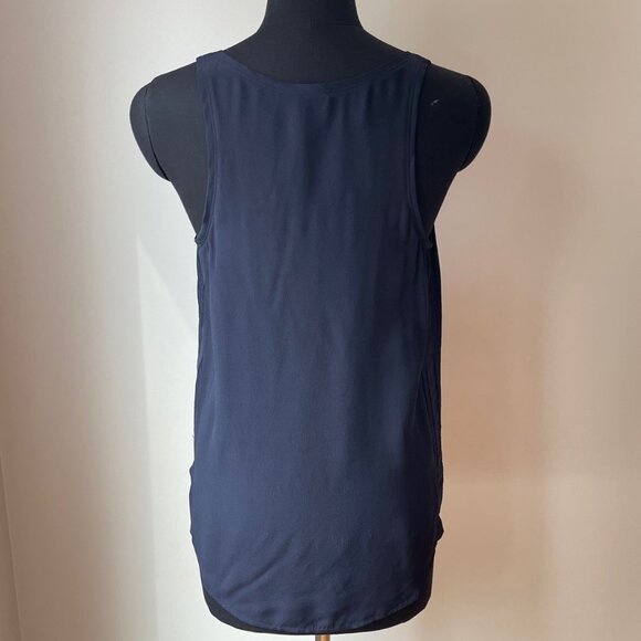 Club Monaco Silk Navy Tank - Picture 3 of 14